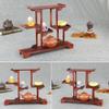 PAYNAN 30.5x34cm Rosewood Stand Shelf Statue Jewelry Display Holder Rack Craft Home Decor view 4