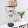 Polmart Heavy Duty Dual Heights (Stand & Tiers) Adjustable Countertop Spinner Display Stand (Black, 3-Tier) view 2