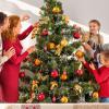 14000 Piece Christmas Icicle Tinsel Foil Fringes Tinsel Birthday Tinsel Curtain Strand Icicle Tinsel Christmas Tree Tinsel Decoration for Christmas Holiday Decor Birthday Supplies (Red and Green) view 4