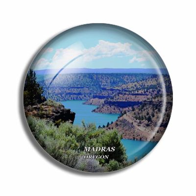 Crystal Fridge Magnets Madras Oregon USA Travel Souvenir Funny Sticker for Gift Home Decoration Office Whiteboard