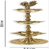 SATVIK 2 Pc Standing Brass Kerala Samai Diwali Deepak for Puja Traditional Panchmahal Pooja Deepam Diya Oil Lamp Kutthu Vilakku Dia 3 in 1 Step Adjustable 8.5 inch Deepawali Indian Gift Item view 3