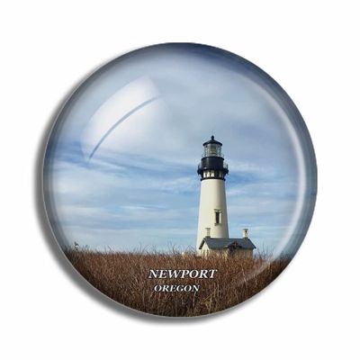 Crystal Fridge Magnets Newport Oregon USA Travel Souvenir Funny Sticker for Gift Home Decoration Office Whiteboard