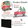 2 Pack Truck Metal Christmas Stocking Holders for Mantle Heavy Duty Stocking Hangers Stocking Hook Christmas Ornaments for Counter Tables Window Fireplace Mantle Decoration (N-Truck, 2) view 4