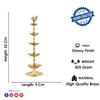 SATVIK 2 Pc Standing Brass Kerala Samai Diwali Deepak for Puja Traditional Panchmahal Pooja Deepam Diya Oil Lamp Kutthu Vilakku Dia 5 in 1 Step Adjustable 11 inch Deepawali Indian Gift Items view 4