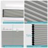 MYshade Cordless Cellular Window Shades No Tools No Drill Blackout Blinds for Indoor Windows Size 44" Wide X 72" Height Grey Room Darkening Window Blinds for Bedroom, Bathroom, Kitchen, Living Room view 3