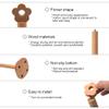 Luckindom Wood Paper Towel Holder, Detachable Paper Hanger Rack, Countertop Standing Paper Towel Organizer Roll Dispenser for Kitchen Living Room Bedroom (1) view 4