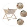 BESPORTBLE Woven Magazine Rack Macrame Record Storage Holder Album Display Rack Wood Stand for Bohemian Boho Home Decor view 2