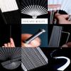 ZCBYBT Portable EDC Titanium Alloy Folding Fan, Hand Fan, Metal Tai Chi Kung Fu Fan, Suitable for Living Room Decorations, and A Good Choice, B,16inch view 3
