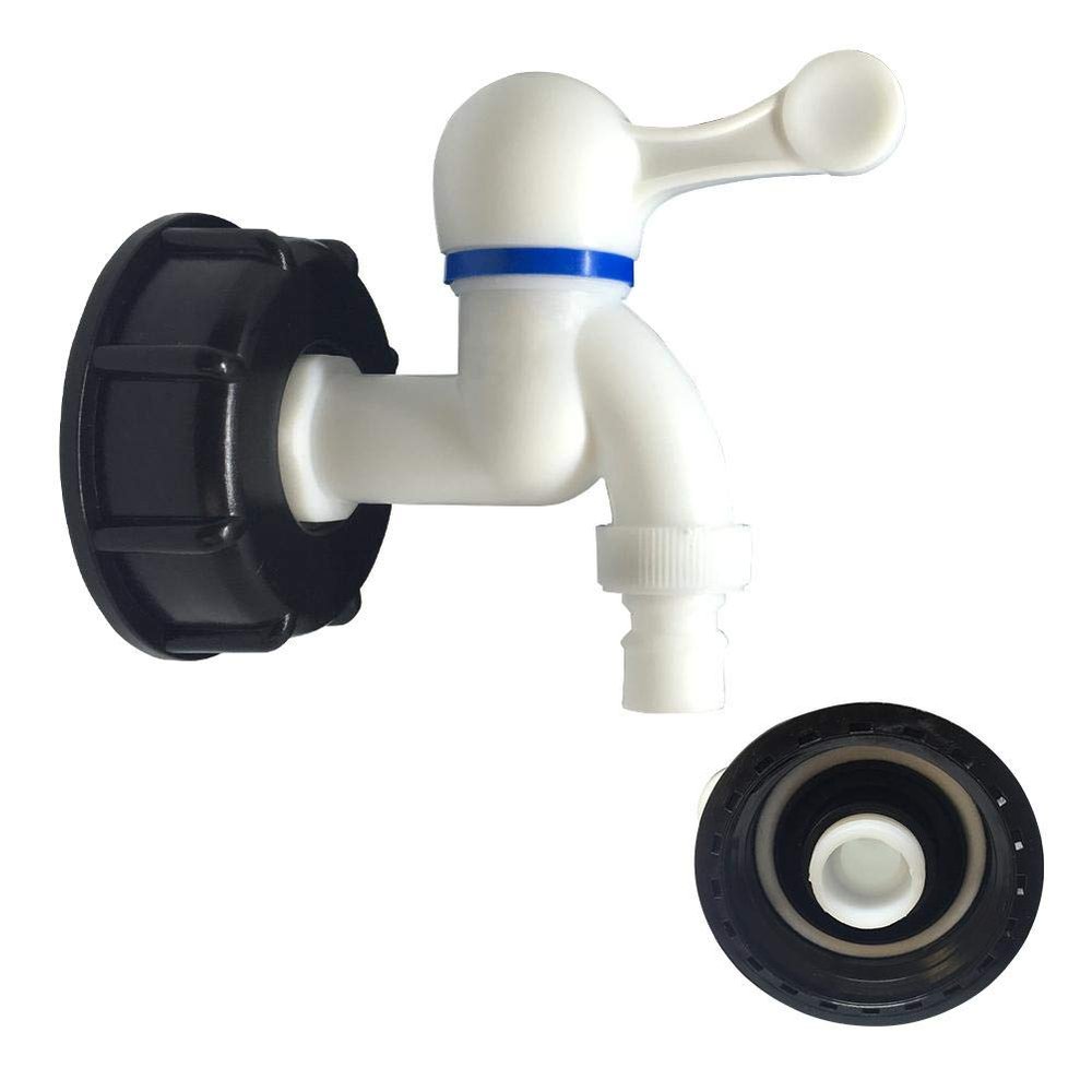 IBC Tank Tap Adapter 3/4 Inch Thread Connector Replacement Valve Fitting Parts for S60X6 Water Storage Tank