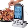 NCRD Digital Cooking Food Meat Thermometer with Dual Probe for Smoker Grill BBQ Thermometer, Large LCD Backlight Food Grill Thermometer, with Timer Mode, Silver view 1