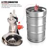 EVTSCAN G5/8 A Type Stainless Steel Beer Keg Tap Distributor Coupler with Relief Valve Brewing Accessory view 2