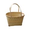 Cabilock 1pc Rural Style Storage Basket for Home Organization Hand-woven Vegetable and Fruit Holder Lightweight and Harvest Basket for and Picnic view 1
