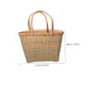 Cabilock 1pc Rural Style Storage Basket for Home Organization Hand-woven Vegetable and Fruit Holder Lightweight and Harvest Basket for and Picnic view 2