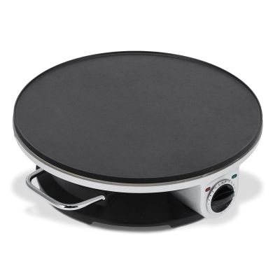 13 Inch Electric Crepe Maker crepes maker 1000W Round Crepe Maker Machine Stainless Steel Pancake Machine with 3 Temperature Control Knob Fast Heating Creperas