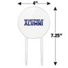 Acrylic Westfield State Owls Alumn Cake Topper Party Decoration for Wedding Anniversary Birthday Graduation view 2