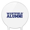 Acrylic Westfield State Owls Alumn Cake Topper Party Decoration for Wedding Anniversary Birthday Graduation view 3