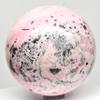 2.5" Rhodochrosite Sphere Pink Natural Sparkling Mineral Ball Polished Crystal Rhodocrosite Gemstone - Peru + Stand view 4