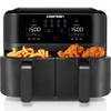 Chefman TurboFry Touch Dual Air Fryer, Maximize The Healthiest Meals With Double Basket Capacity, One-Touch Digital Controls And Shake Reminder For The Perfect Crispy And Low-Calorie Finish view 1