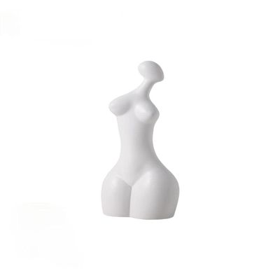 Body Statue Sculpture Nordic Ceramic Thinker Character Figurine European Style Office Home Decoration Accessories-White
