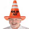 Amscan Giant Over-the-Hill Construction Safety Cone Hat - 11" x 12.8" - Hilarious & Eye-Catching Party Gear - Ideal for Birthdays & Fun Events view 1