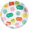 Amscan Emoji Round Paper Plates | 9 Inches | Multicolor | Pack of 8 view 1