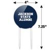 Acrylic Jackson State University Alumni Cake Topper Party Decoration for Wedding Anniversary Birthday Graduation view 2