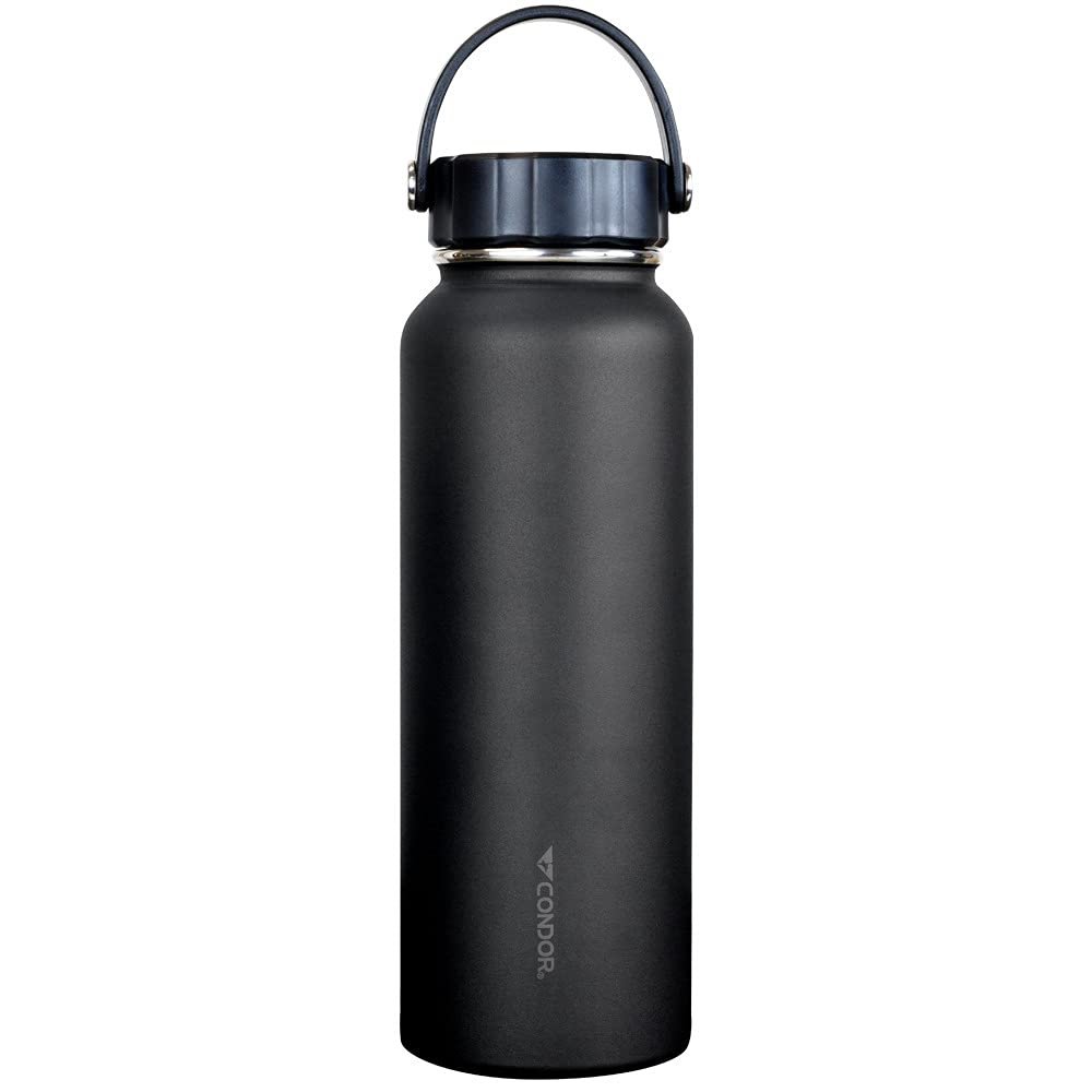 Condor Vacuum Sealed Thermal Bottle (Black, 40 OZ)