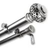 Bazar 1" Double Curtain Rod 160-240 inch - Satin Nickel view 3