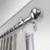 Carre 1" Single Curtain Rod 160-240 inch - Satin Nickel view 3