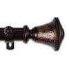 Berline 1" Single Curtain Rod 160-240 inch - Bronze view 3