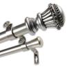 Bastia 1" Double Curtain Rod 160-240 inch - Satin Nickel view 3