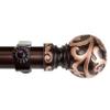 Camail 1" Single Curtain Rod 160-240 inch - Bronze view 4