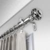 Bazar 1" Single Curtain Rod 160-240 inch - Satin Nickel view 3