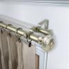 Bazar 1" Double Curtain Rod 120-170 inch - Gold view 1