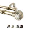 Bazar 1" Double Curtain Rod 120-170 inch - Gold view 2