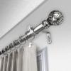 Camail 1" Single Curtain Rod 160-240 inch - Satin Nickel view 3