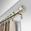 Bazar 1" Single Curtain Rod 160-240 inch - Gold view 3