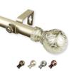 Camail 1" Single Curtain Rod 160-240 inch - Gold view 2