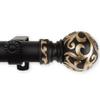 Camail 1" Single Curtain Rod 160-240 inch - Black view 4