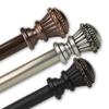 Bastia 1" Single Curtain Rod 160-240 inch - Bronze view 1