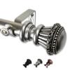 Bastia 1" Single Curtain Rod 160-240 inch - Satin Nickel view 2
