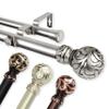 Camail 1" Double Curtain Rod 120-170 inch - Satin Nickel view 4