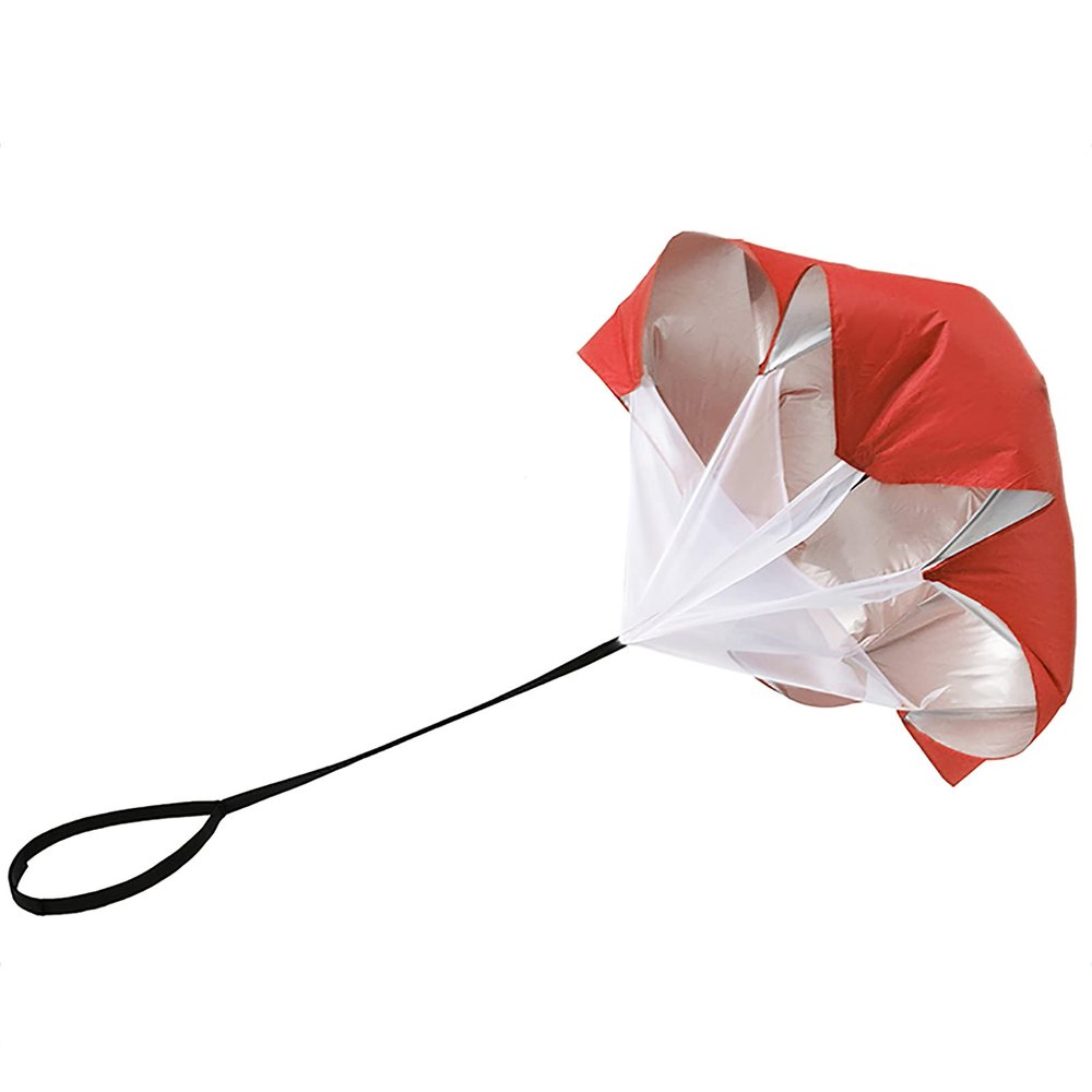 Resistance Parachute Running Speed Training, 57 in Speed Chute with Carry Bag,Resistance Running Parachute for Football Training Kids/Adults(Color:Red)