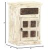YITHOPI Nightstand Side Table End Table Bedside Tables for Living Room/Bedroom/Nursery Room/Laundry Room/Study Room, Bedside Cabinet White 15.7"x11.8"x19.7" Solid Mango Wood view 2