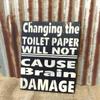 Changing The Paper Bathroom Farmhouse Wall Black and White Wall Decorations for Kids Bathroom view 1