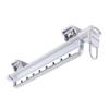 LKP Wardrobe Clothing Rail Extendable Closet Organizer Storage Valet Rod Pull Out Garment Rack Multifunctional Sliding Hangers Silver/Black view 1