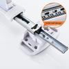 LKP Wardrobe Clothing Rail Extendable Closet Organizer Storage Valet Rod Pull Out Garment Rack Multifunctional Sliding Hangers Silver/Black view 4