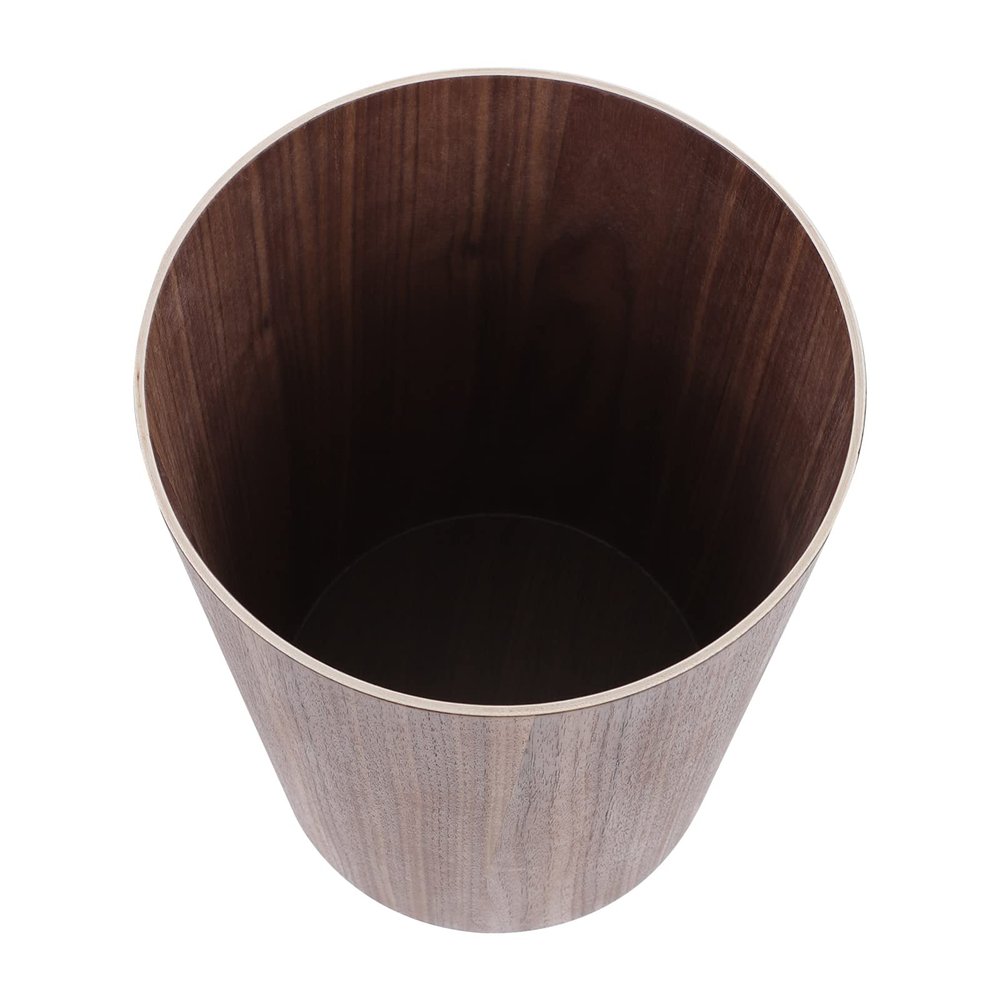 iplusmile 1pc Garbage Can Car Garbage Bin Car Waste Basket Trashcan for Kitchen Rubbish Trash Container Waste Holder Home Household Ash-bin Trash Wood Automatic Office