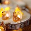 JASHIKA Thanksgiving Decor 3D Turkey Lights Fairy Decorative Fall String Lights view 3