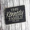 Family Established Sign Family Name Sign Established Name Sign Custom Family Name Sign Wedding Present Sign Style Wood Plaque, Custom Present view 1